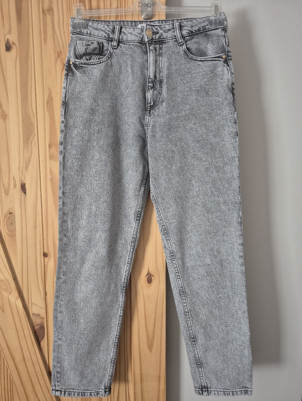 ZARA Denim High-Rise Straight Jeans